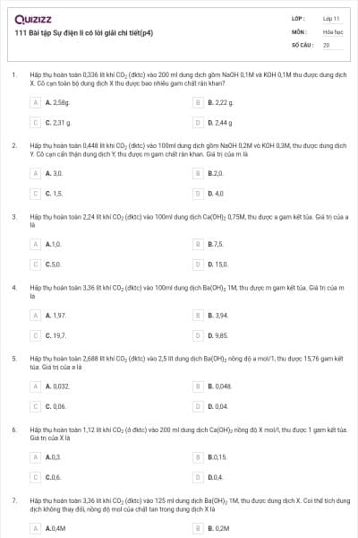 111 Bài tập Sự điện li có lời giải chi tiết(p4)