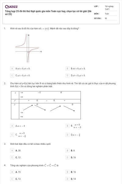 Tổng hợp 25 đề thi thử thpt quốc gia môn Toán cực hay, chọn lọc có lời giải (Đề số 25)