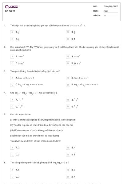ĐỀ SỐ 21
