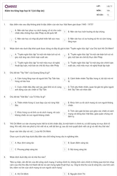 Kiểm tra tổng hợp học kì 1(có đáp án)