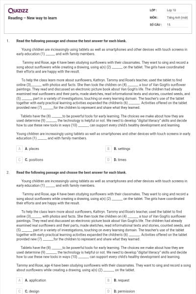 Reading – New way to learn