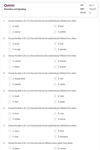 Phonetics and Speaking