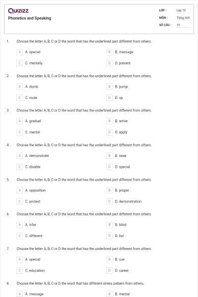 Phonetics and Speaking