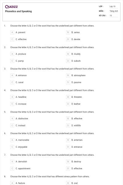 Phonetics and Speaking