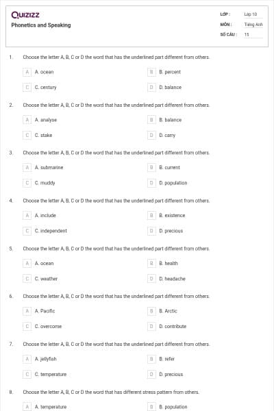 Phonetics and Speaking