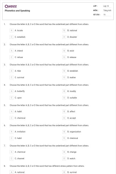 Phonetics and Speaking