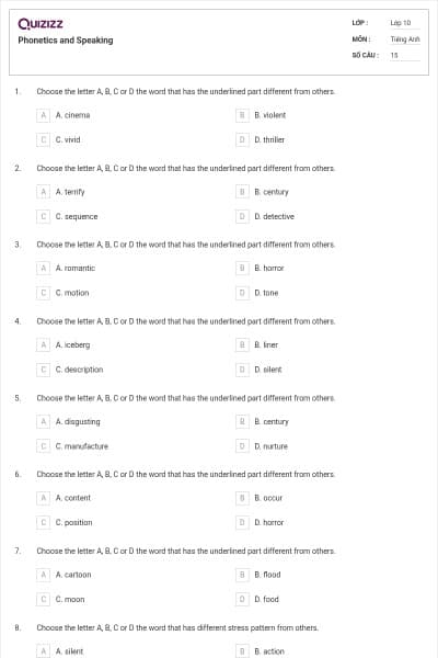 Phonetics and Speaking