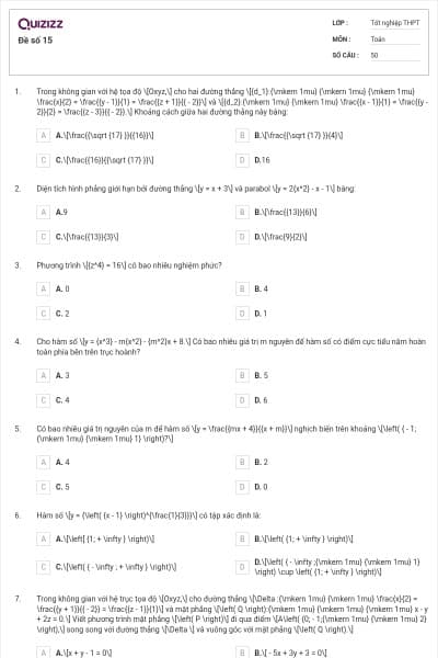 Đề số 15