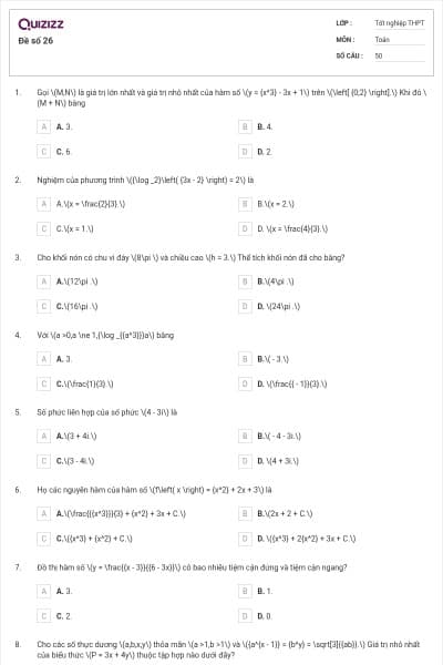 Đề số 26