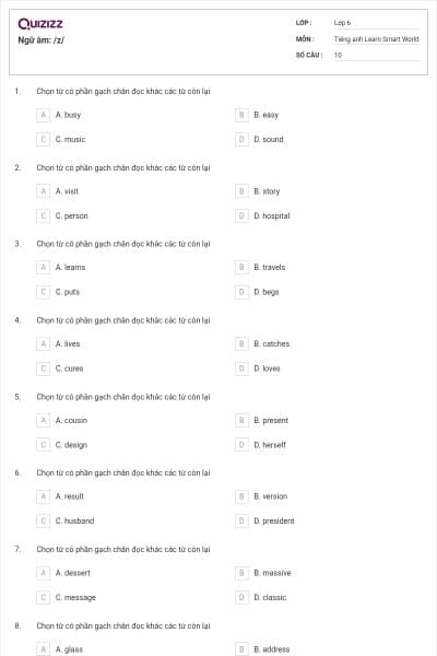 Ngữ âm: /z/