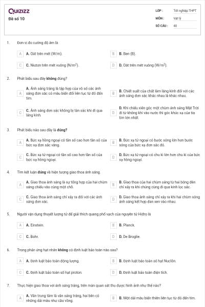 Đề số 10