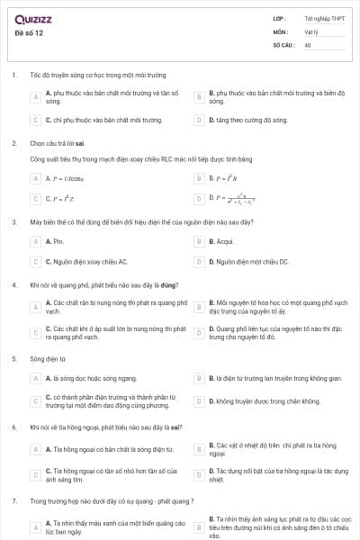 Đề số 12