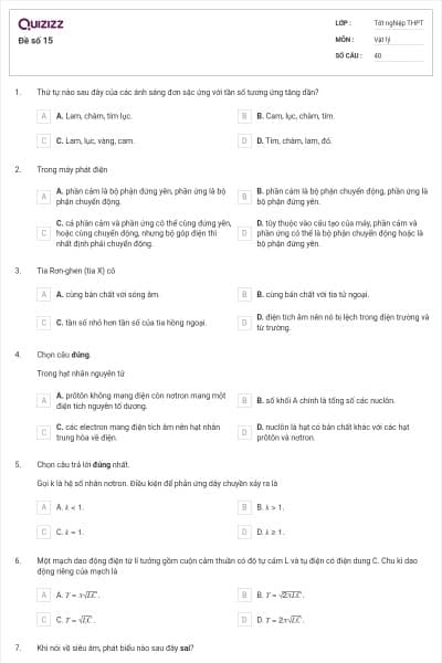 Đề số 15