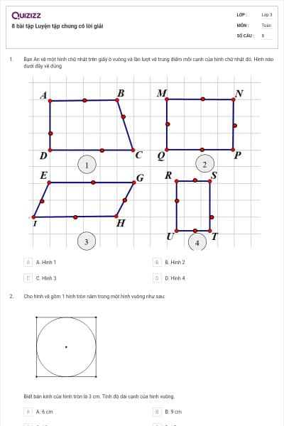 8 bài tập Luyện tập chung có lời giải