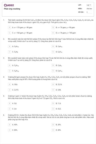 Phản ứng cracking