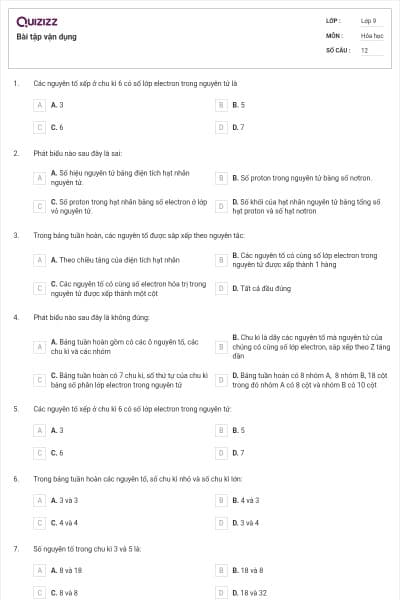 Bài tập vận dụng