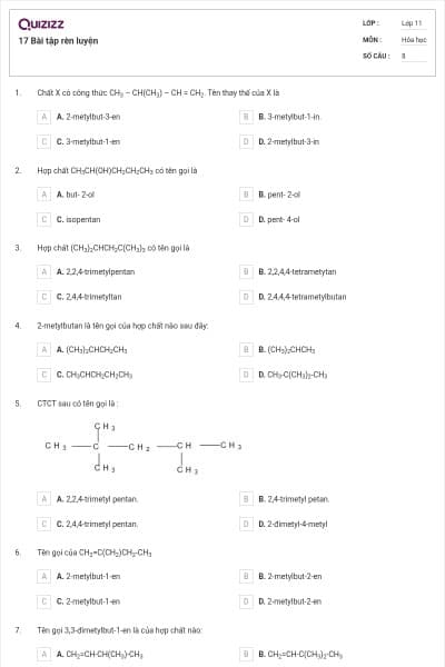 17 Bài tập rèn luyện