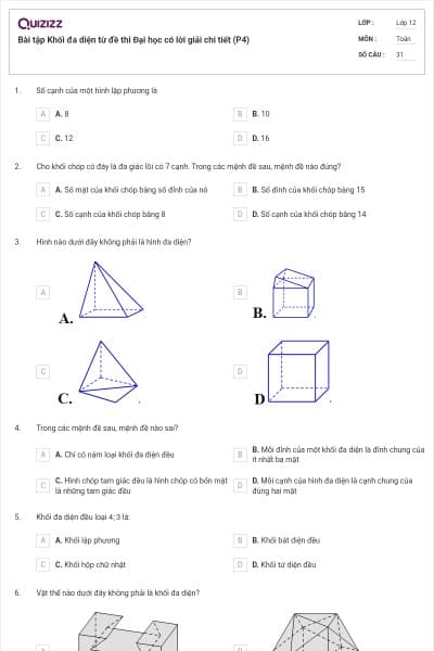 Bài tập Khối đa diện từ đề thi Đại học có lời giải chi tiết (P4)