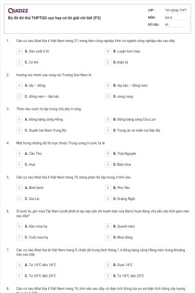 Bộ đề thi thử THPTQG cực hay có lời giải chi tiết (P3)