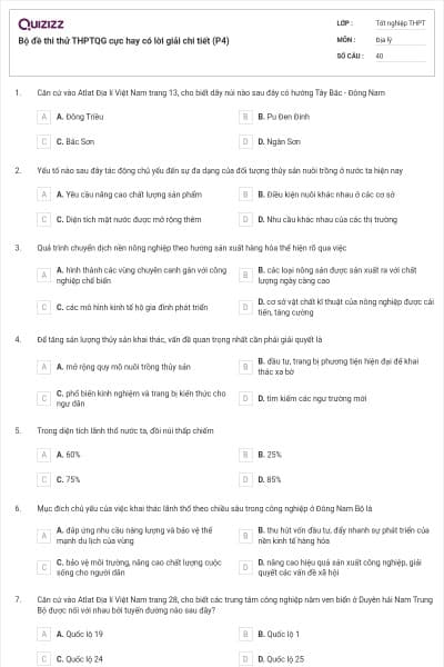 Bộ đề thi thử THPTQG cực hay có lời giải chi tiết (P4)
