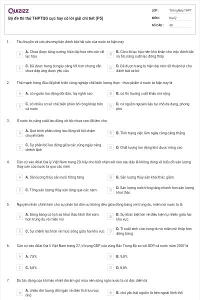 Bộ đề thi thử THPTQG cực hay có lời giải chi tiết (P5)