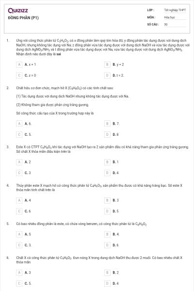 ĐỒNG PHÂN (P1)