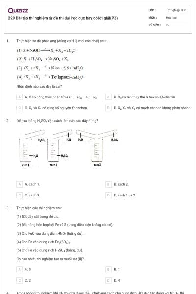 229 Bài tập thí nghiệm từ đề thi đại học cực hay có lời giải(P3)