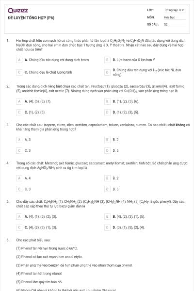 ĐỀ LUYỆN TỔNG HỢP (P6)