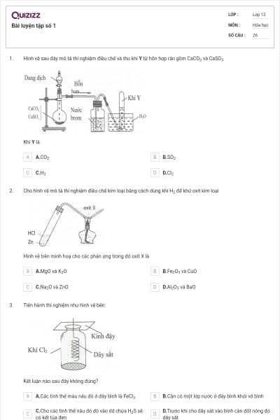 Bài luyện tập số 1