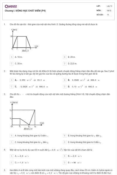 Chương I. ĐỘNG HỌC CHẤT ĐIỂM (P4)