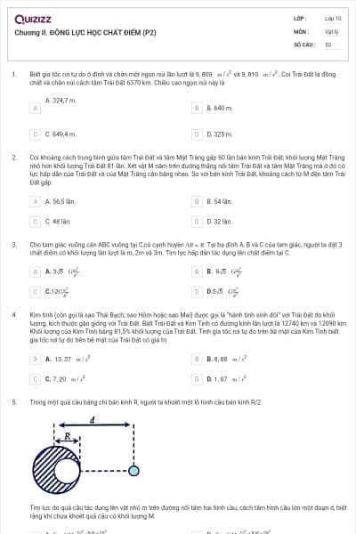 Chương II. ĐỘNG LỰC HỌC CHẤT ĐIỂM (P2)