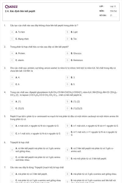 2.4. Xác định liên kết peptit