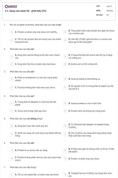 5.2. Dạng câu mệnh đề - phát biểu (P2)