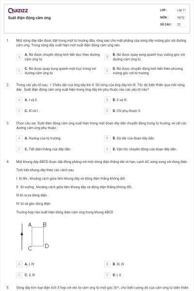Suất điện động cảm ứng