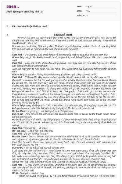 (Ngữ liệu ngoài sgk) Xing nhã (2)