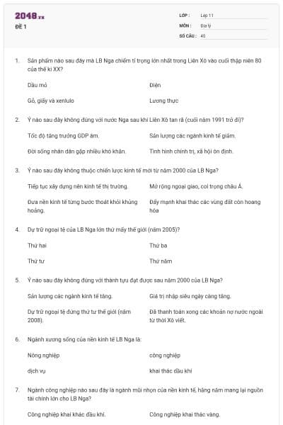 ĐỀ 1