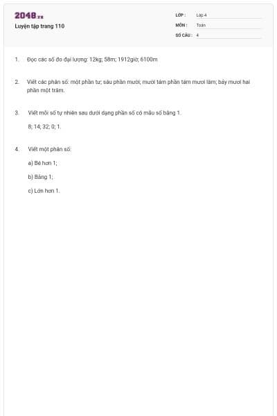 Luyện tập trang 110