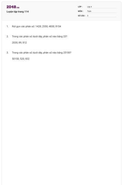 Luyện tập trang 114