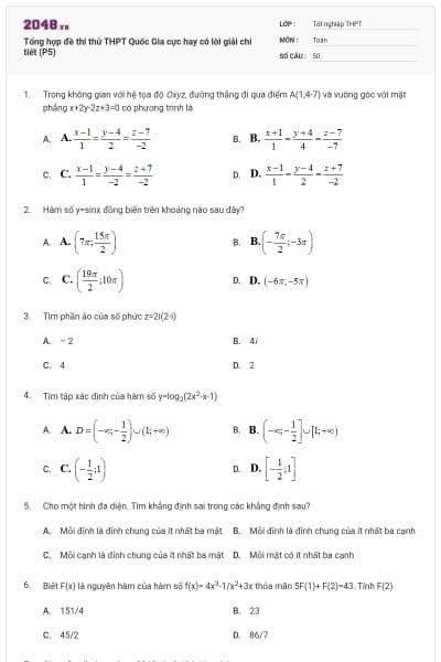 Tổng hợp đề thi thử THPT Quốc Gia cực hay có lời giải chi tiết (P5)
