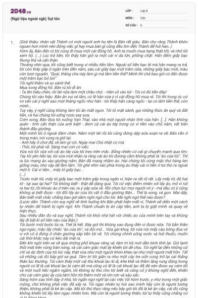 (Ngữ liệu ngoài sgk) Sợi tóc