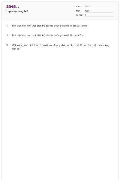 Luyện tập trang 143