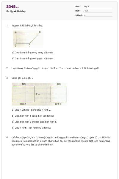 Ôn tập về hình học