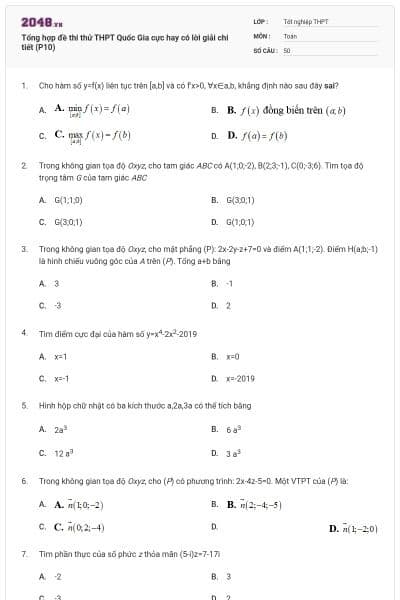 Tổng hợp đề thi thử THPT Quốc Gia cực hay có lời giải chi tiết (P10)