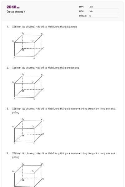 Ôn tập chương 4