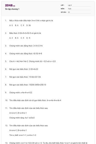 Ôn tập chương 1