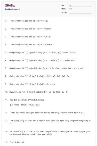 Ôn tập chương 5