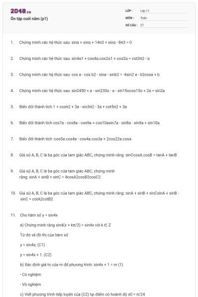 Ôn tập cuối năm (p1)