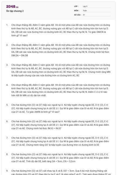 Ôn tập chương 2