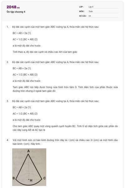 Ôn tập chương 4