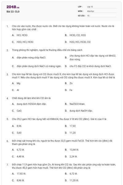 Bài 22: CLO